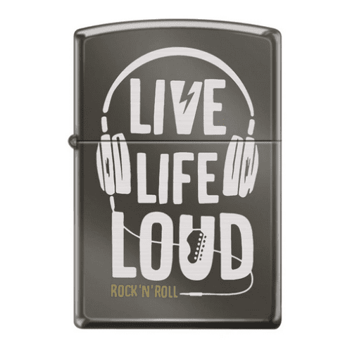 Live Life Loud Zippo