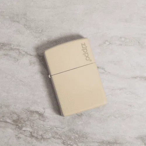 Classic Flat Sand Zippo Logo