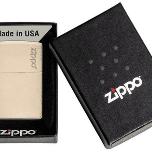 Classic Flat Sand Zippo Logo