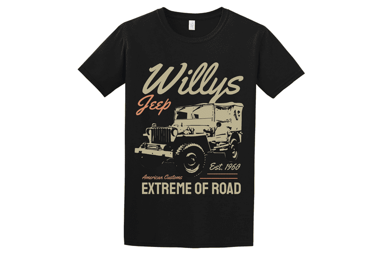  Unisex μπλούζα Willy's Jeep 2025