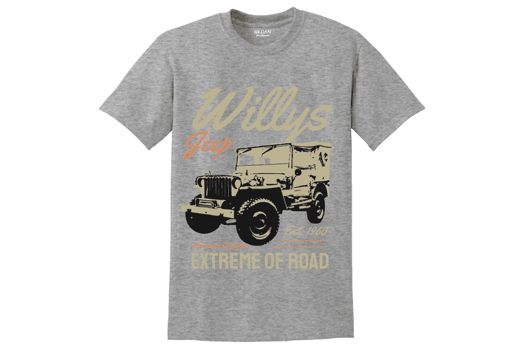  Unisex μπλούζα Willy's Jeep 2025