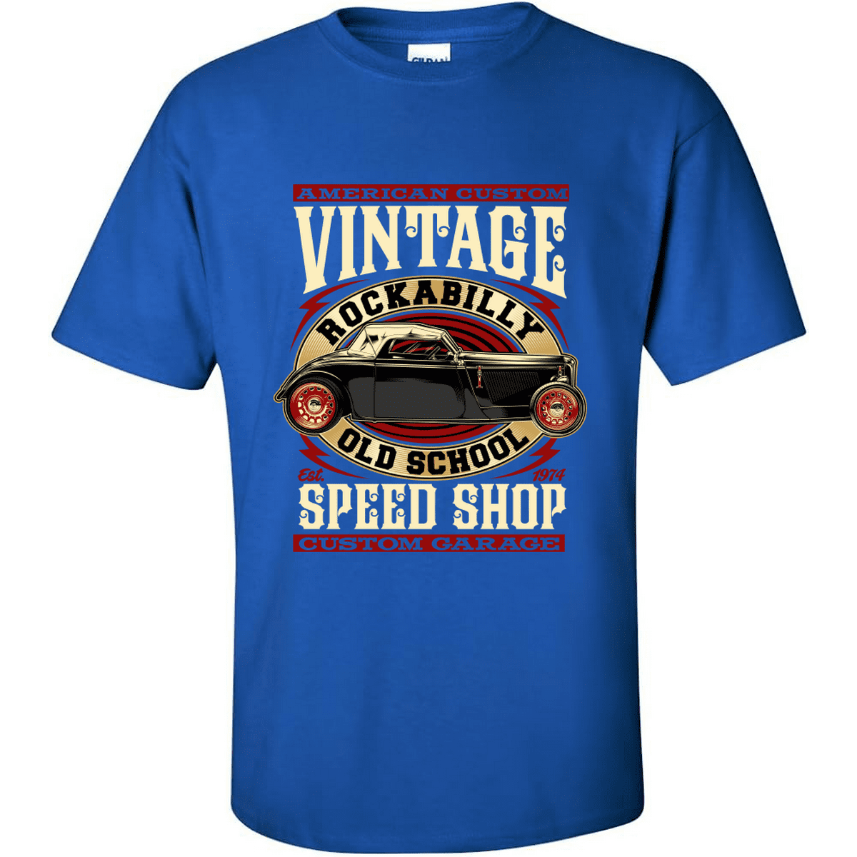 GILDAN Ανδρική μπλούζα Vintage Rockabilly