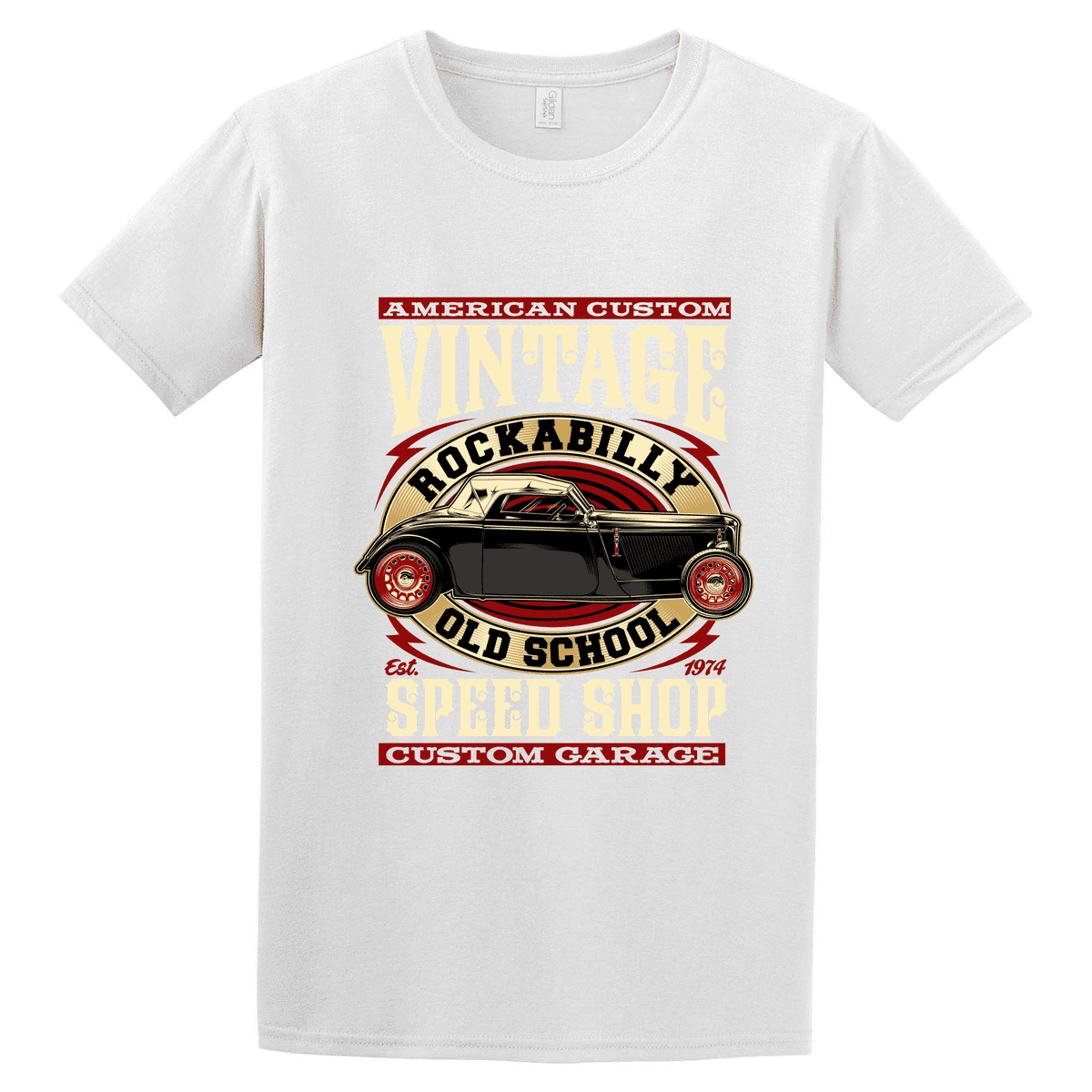 Ανδρική μπλούζα Vintage Rockabilly