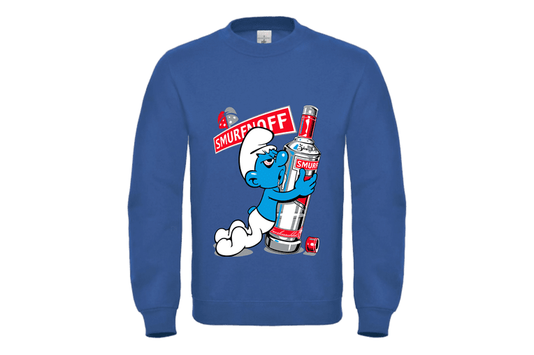 Unisex φούτερ ενηλίκων Smurfnoff