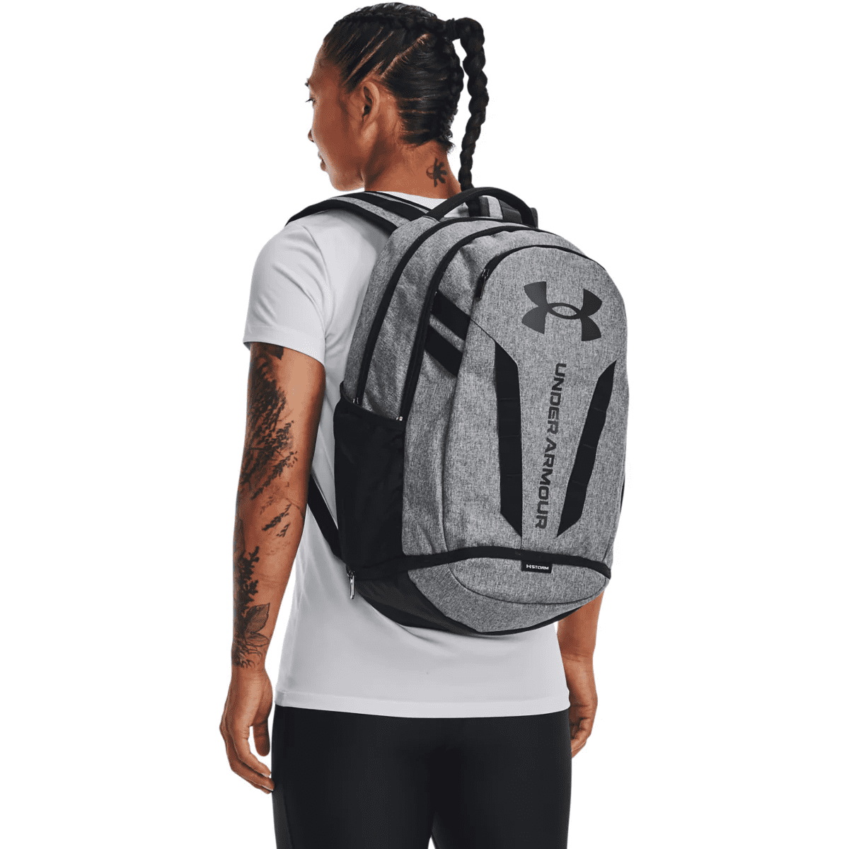  Under Armour Hustle 5.0 Backpack Black-Grey 2025