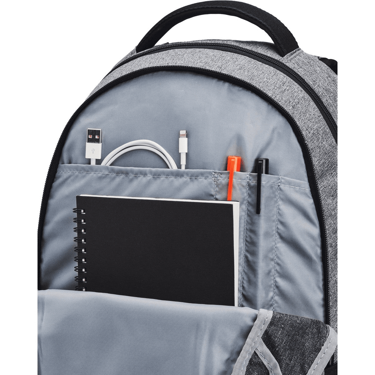Under Armour Hustle 5.0 Backpack Black-Grey φωτογραφία