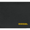 Diesel Cow Leather men's wallet black/yellow