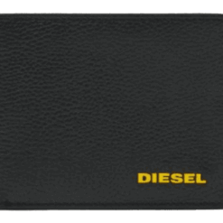 Diesel Cow Leather men's wallet black/yellow