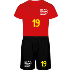 Σετ ποδοσφαίρου κόκκινο-μαύρο