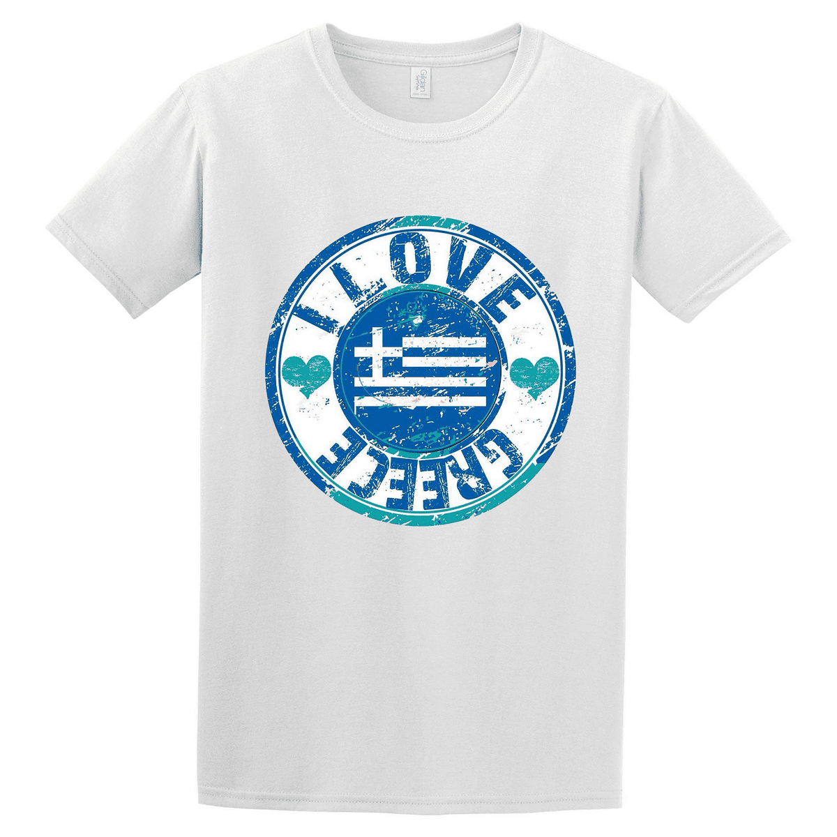  Κοντομάνικη μπλούζα I Love Greece 2025