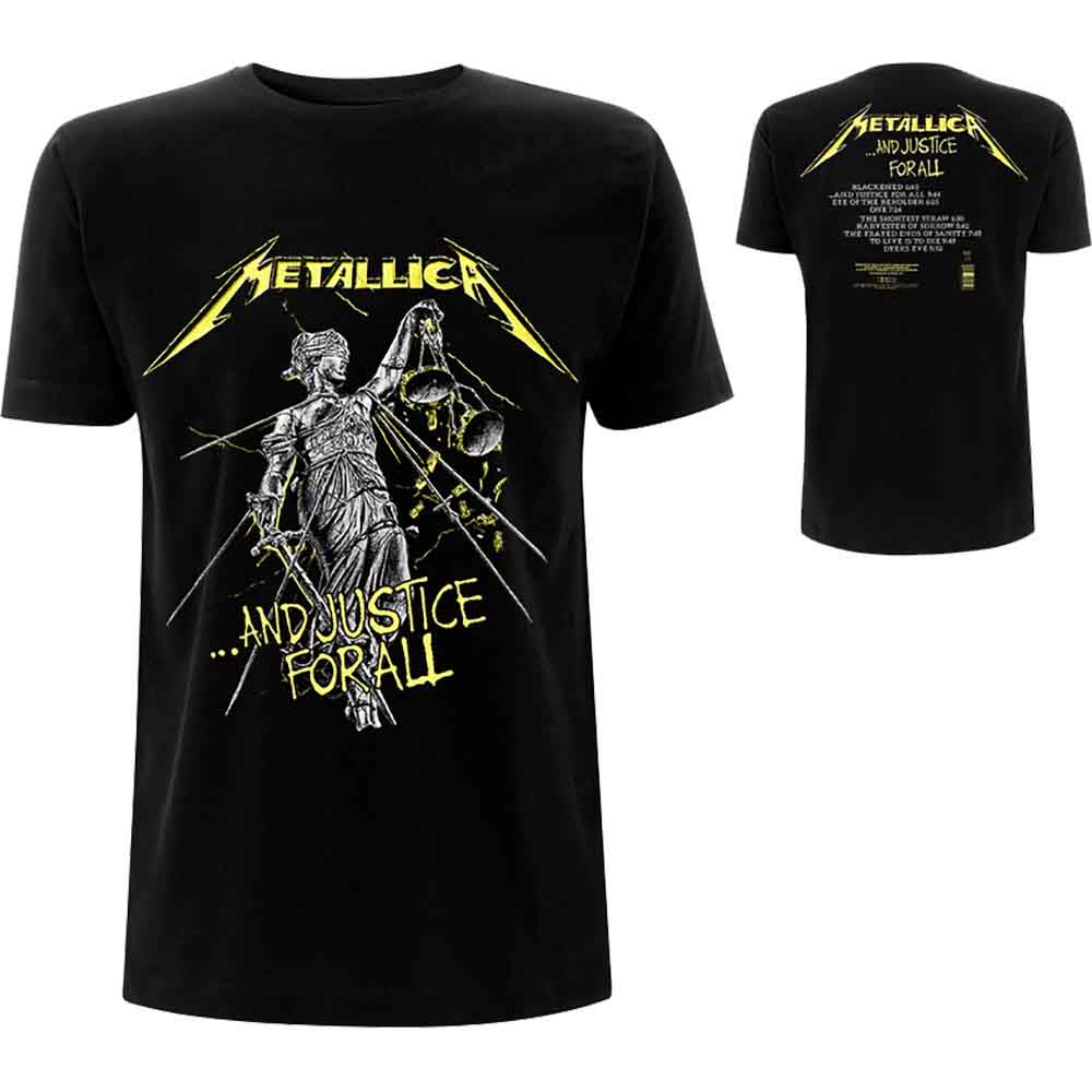 ROCK OFF Metallica Unisex βαμβακερή μπλούζα And Justice for all