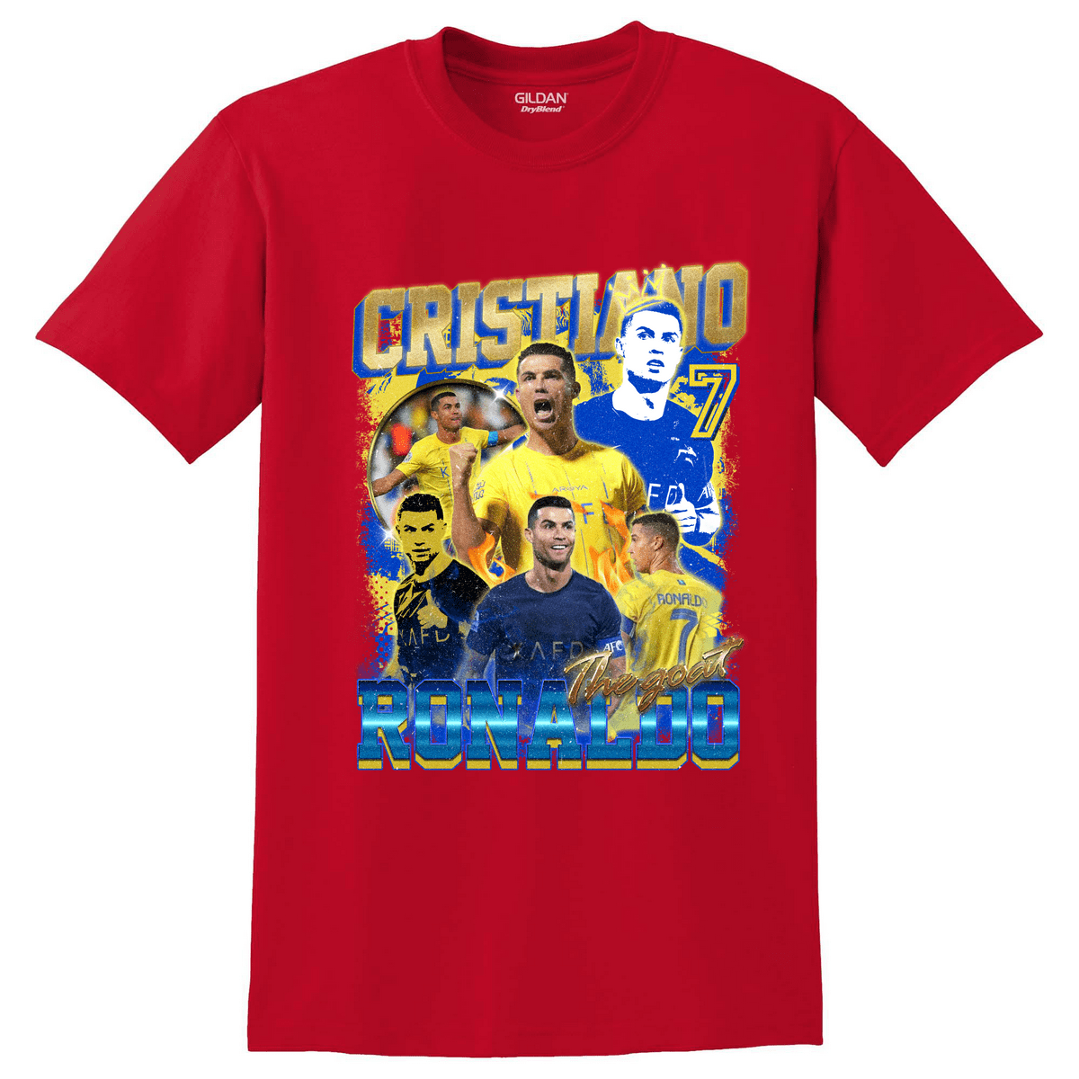 GILDAN Παιδική μπλούζα Ronaldo The Goat