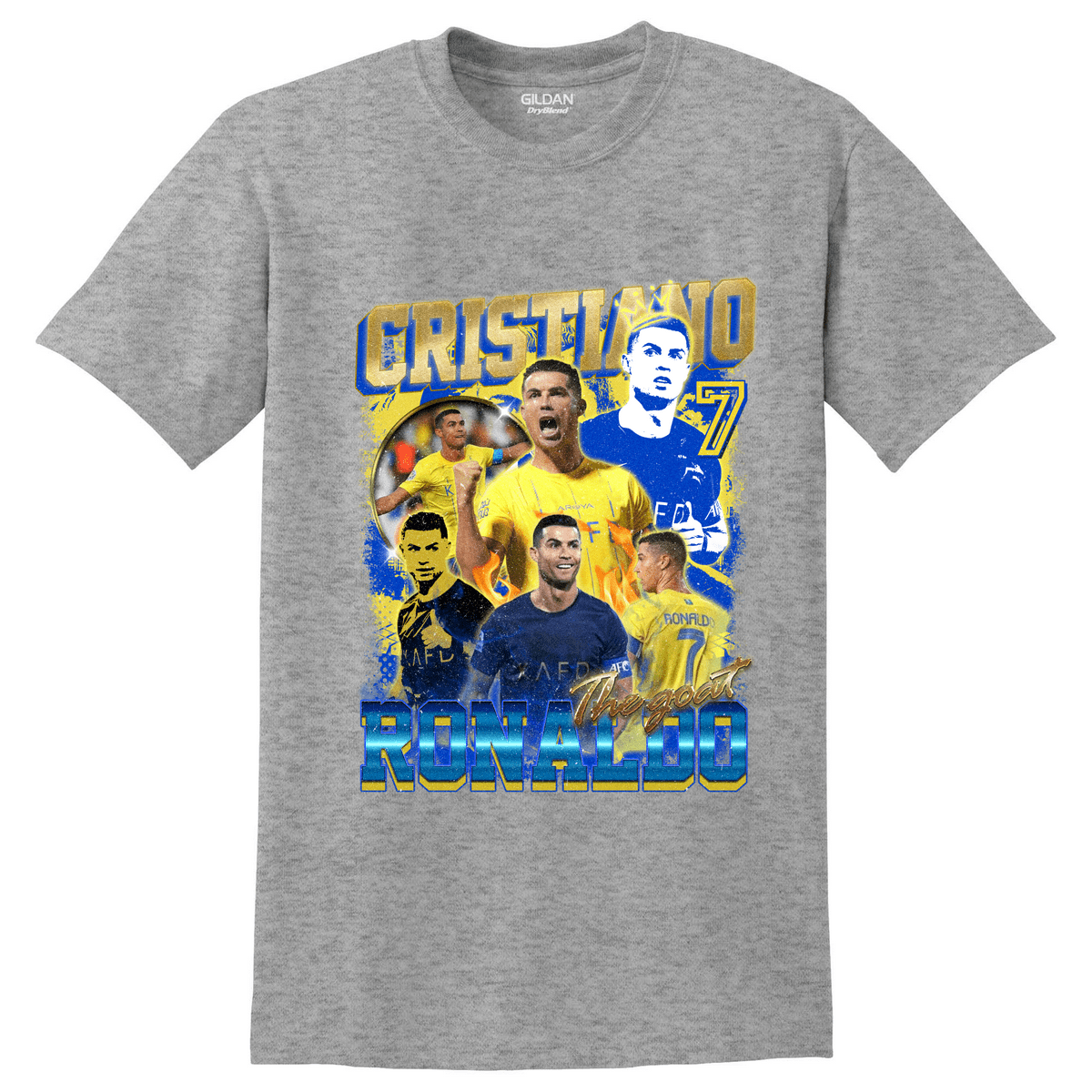 GILDAN Παιδική μπλούζα Ronaldo The Goat