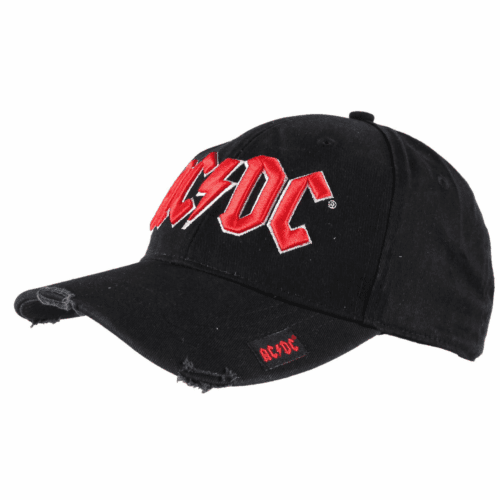 AC/DC Unisex Baseball Cap: Red Logo 6