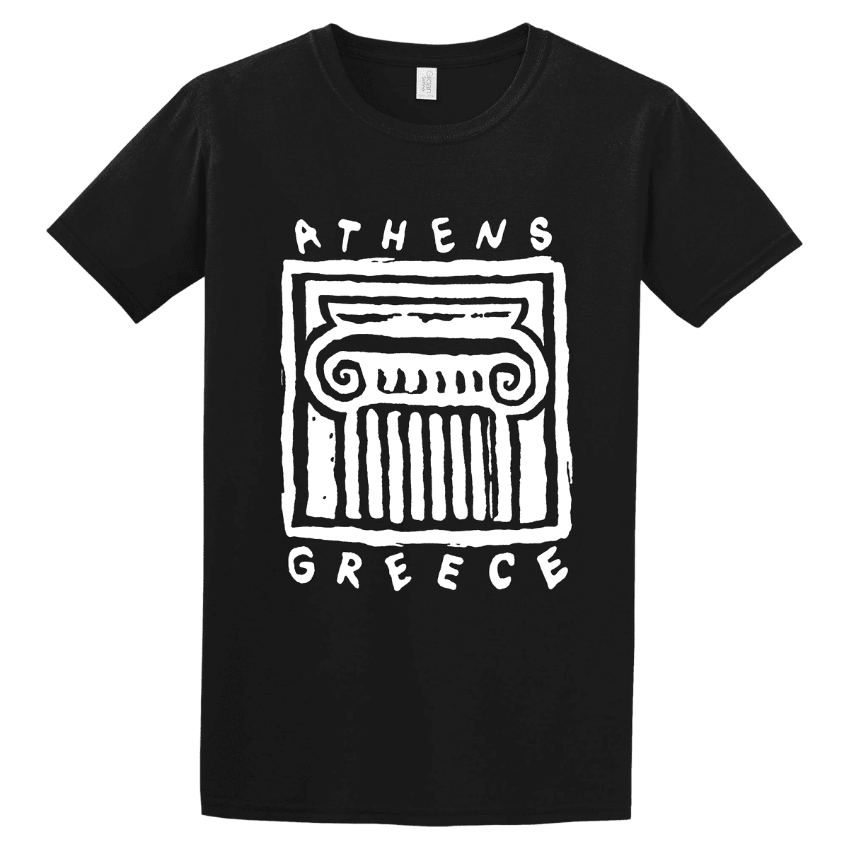 Κοντομάνικη βαμβακερή μπλούζα Athens Greece