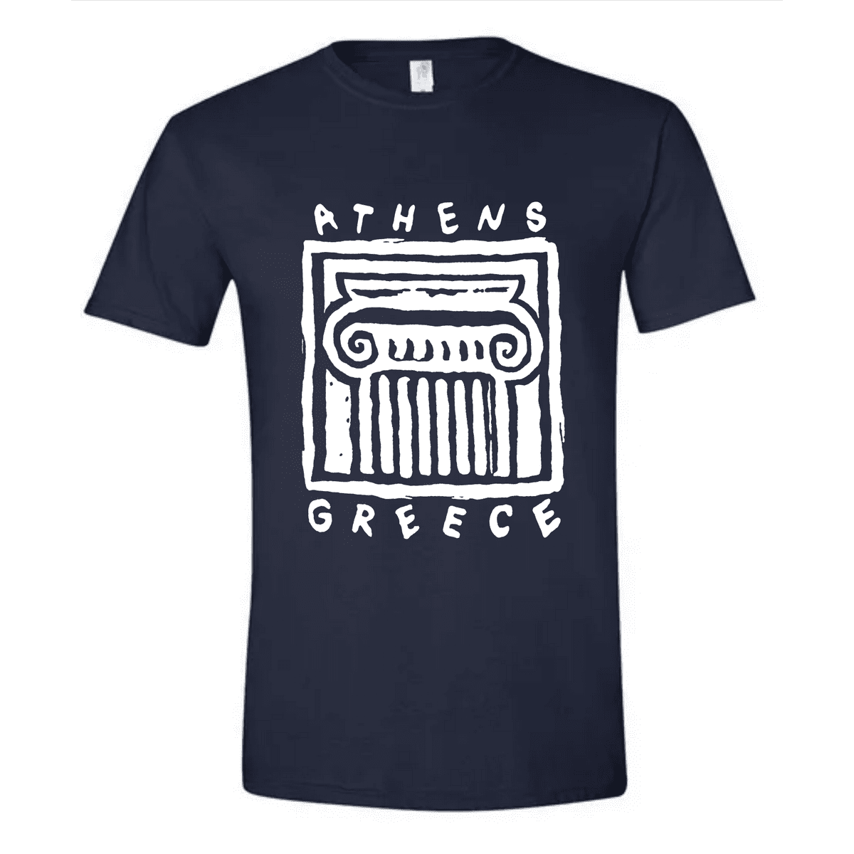 Κοντομάνικη βαμβακερή μπλούζα Athens Greece