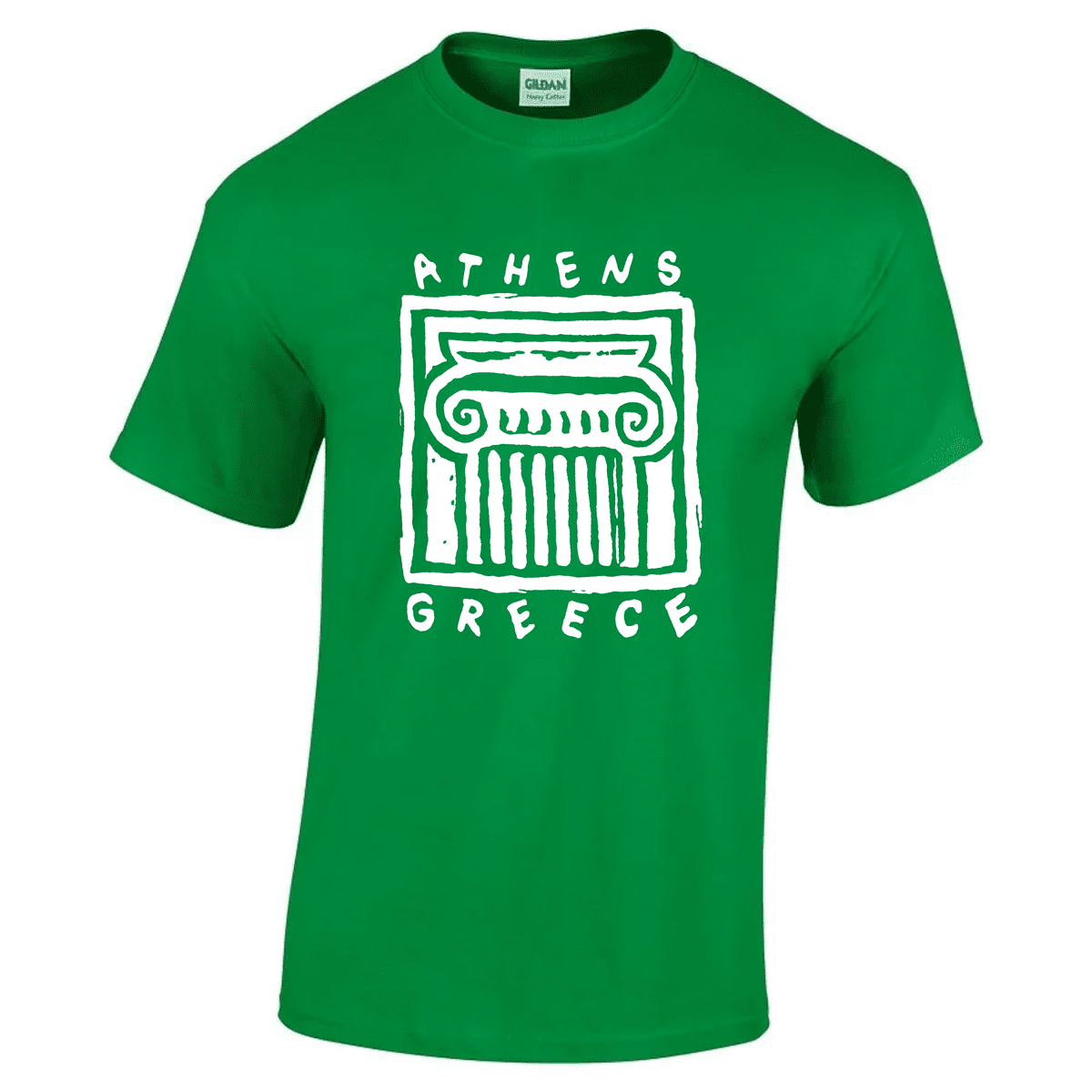 Κοντομάνικη βαμβακερή μπλούζα Athens Greece