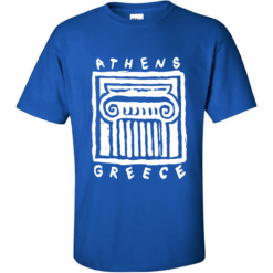 Κοντομάνικη βαμβακερή μπλούζα Athens Greece