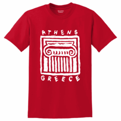 Κοντομάνικη βαμβακερή μπλούζα Athens Greece