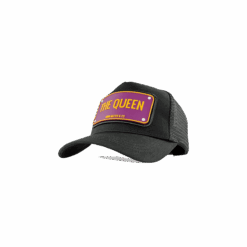 Alternative view of The queen Γυναικείο Μαύρο jockey καπέλο με rubber patch - John Hatter & Co