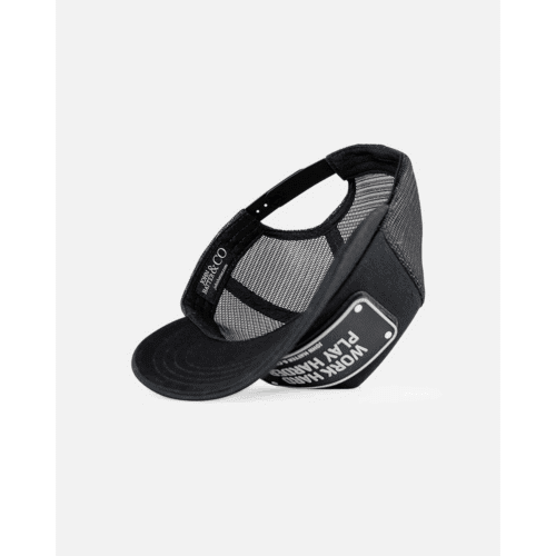 Work hard play harder Jockey καπέλο με rubber patch - John Hatter & Co 9