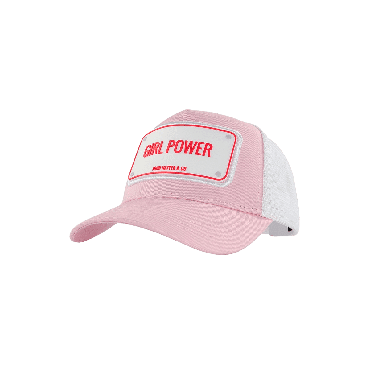 Girl Power Ροζ jockey καπέλο με rubber patch - John Hatter & Co φωτογραφία