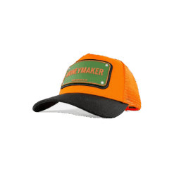 Moneymaker Πορτοκαλί Jockey καπέλο με rubber patch - John Hatter & Co