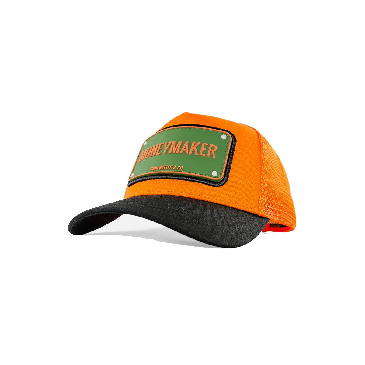 Moneymaker Πορτοκαλί Jockey καπέλο με rubber patch - John Hatter & Co φωτογραφία