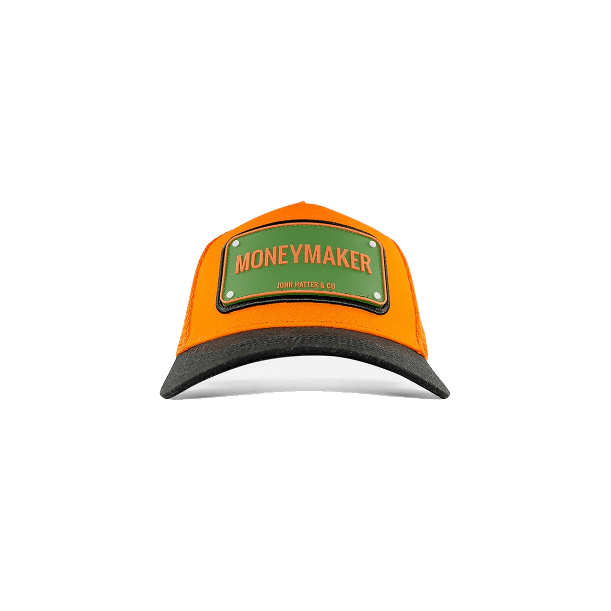Moneymaker Πορτοκαλί Jockey καπέλο με rubber patch - Jo