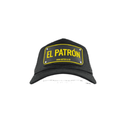 El Patron Μαύρο jockey καπέλο με rubber patch - John Hatter & Co