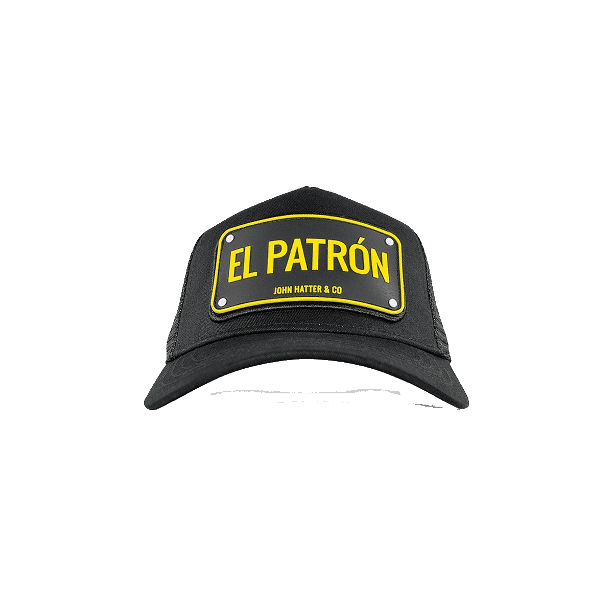 El Patron Μαύρο jockey καπέλο με rubber patch - John Ha