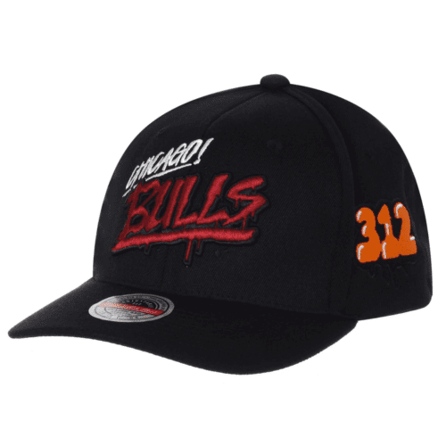 Mitchell & Ness NBA HWC Slap Sticker Classic Red Bulls Cap