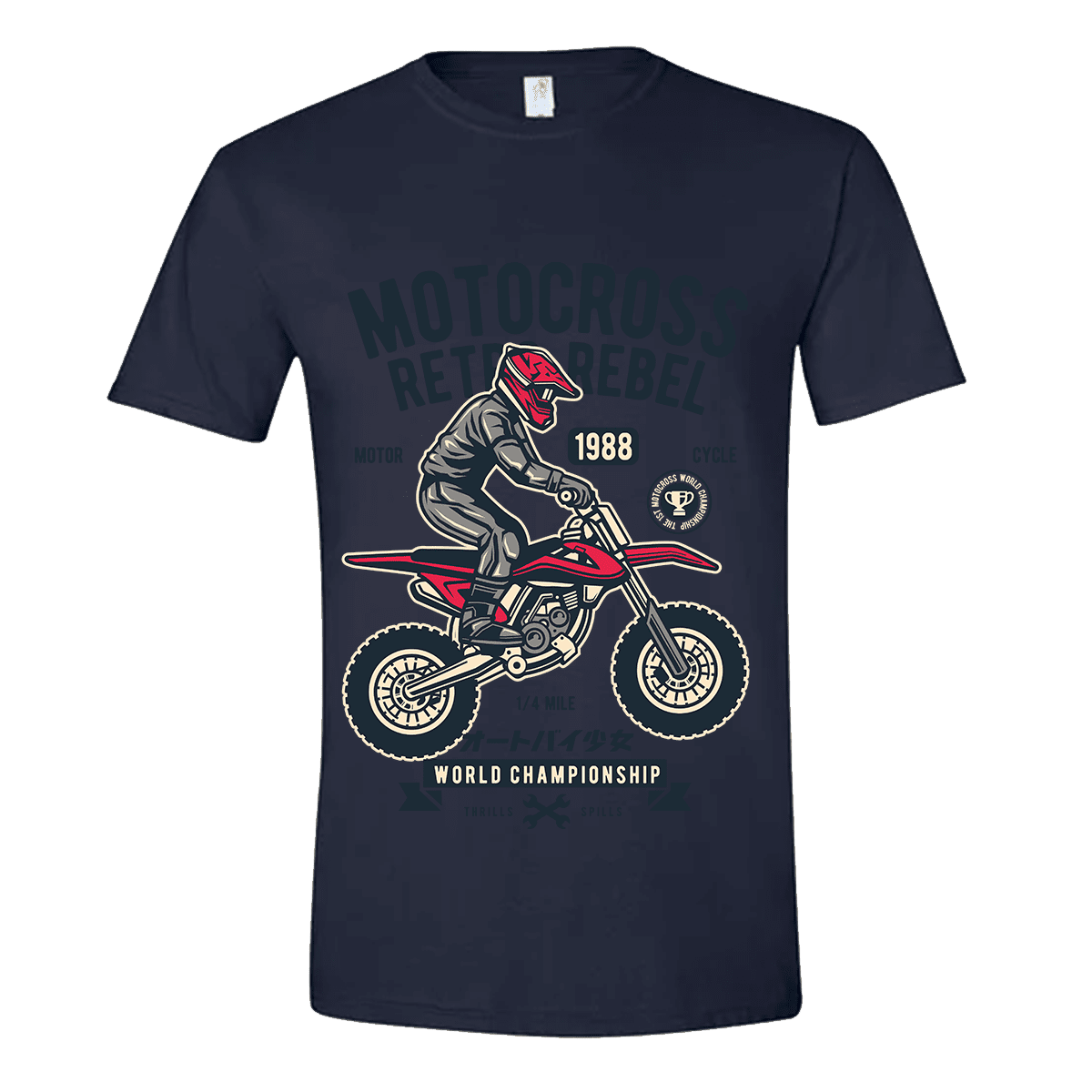 Unisex μπλούζα Motocross Rebel