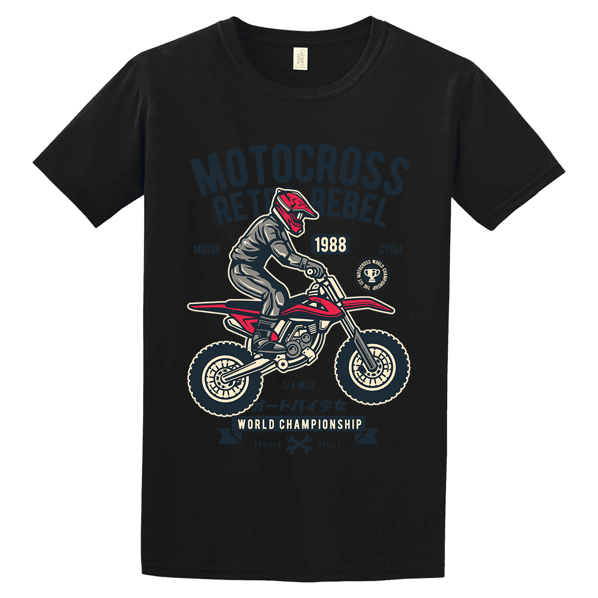 Unisex μπλούζα Motocross Rebel