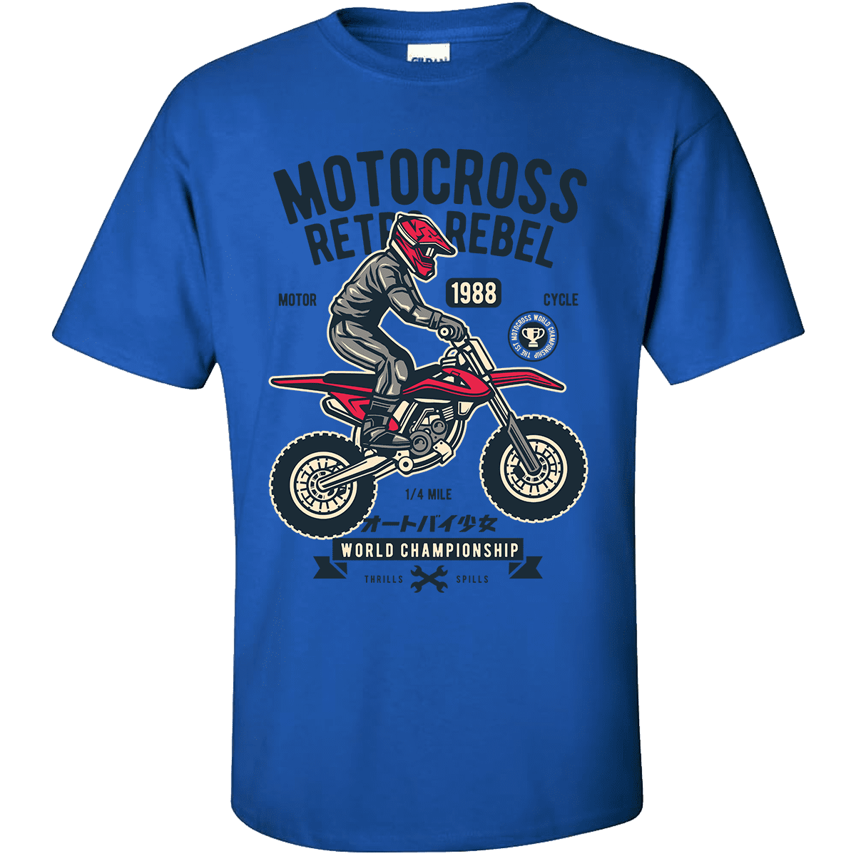 Unisex μπλούζα Motocross Rebel