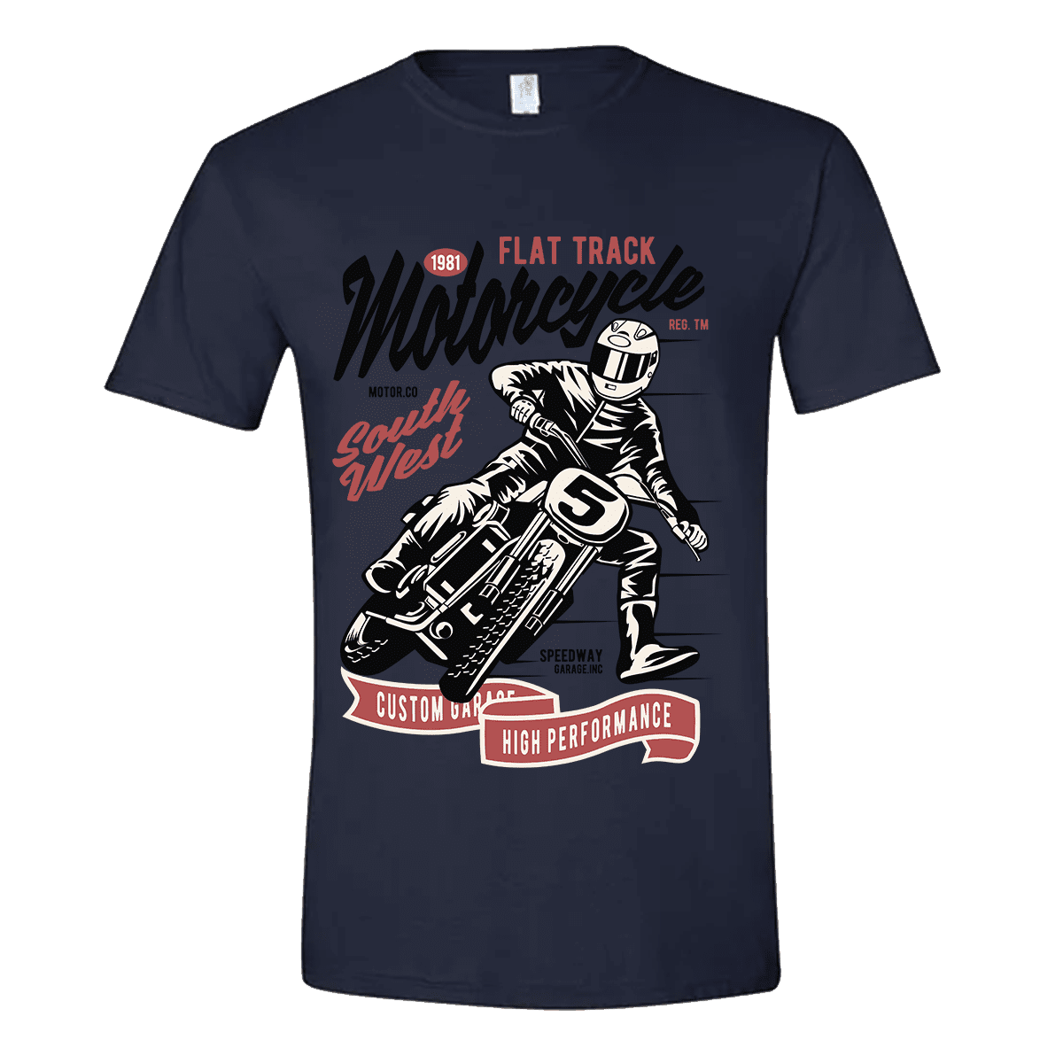 Unisex μπλούζα Flat Track Motorcycle