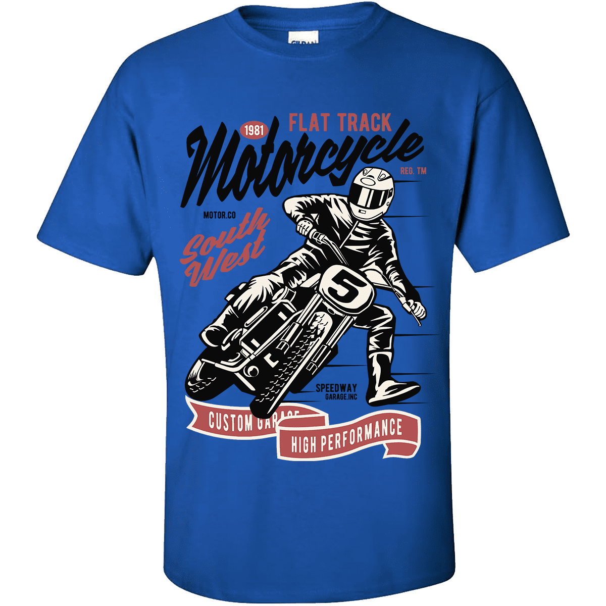 Unisex μπλούζα Flat Track Motorcycle