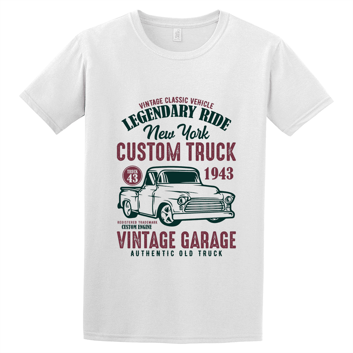 Κοντομάνικο T-Shirt NY Custom Truck