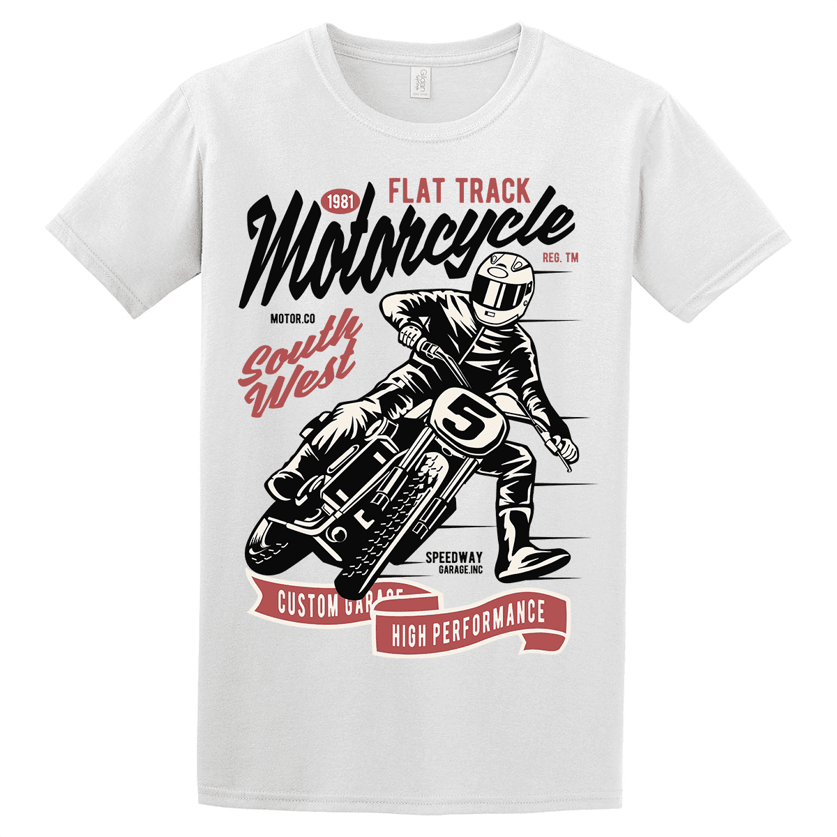 Unisex μπλούζα Flat Track Motorcycle