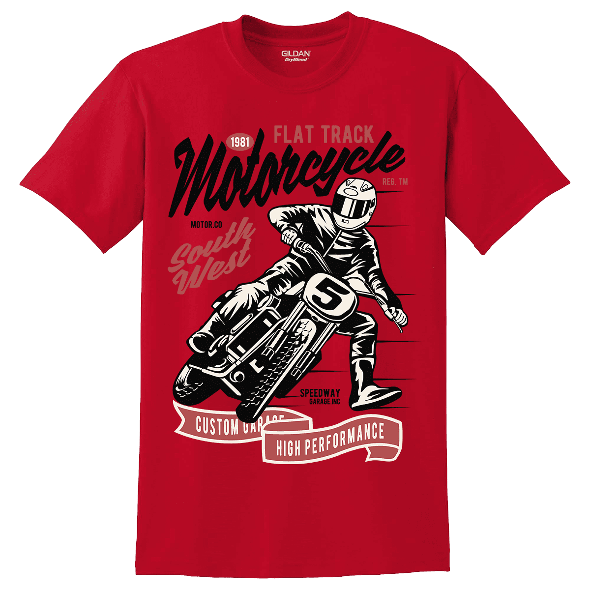 Unisex μπλούζα Flat Track Motorcycle