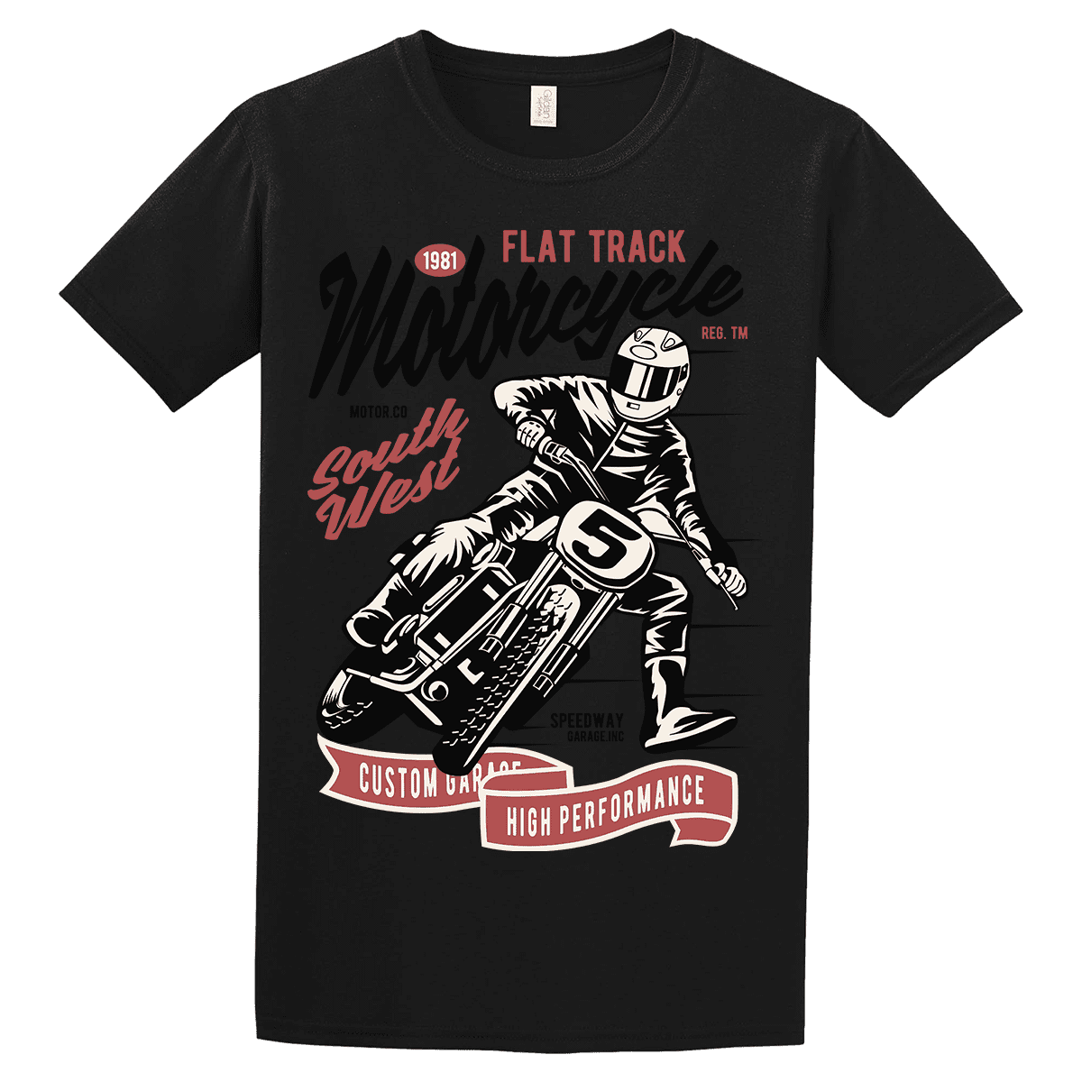 Unisex μπλούζα Flat Track Motorcycle