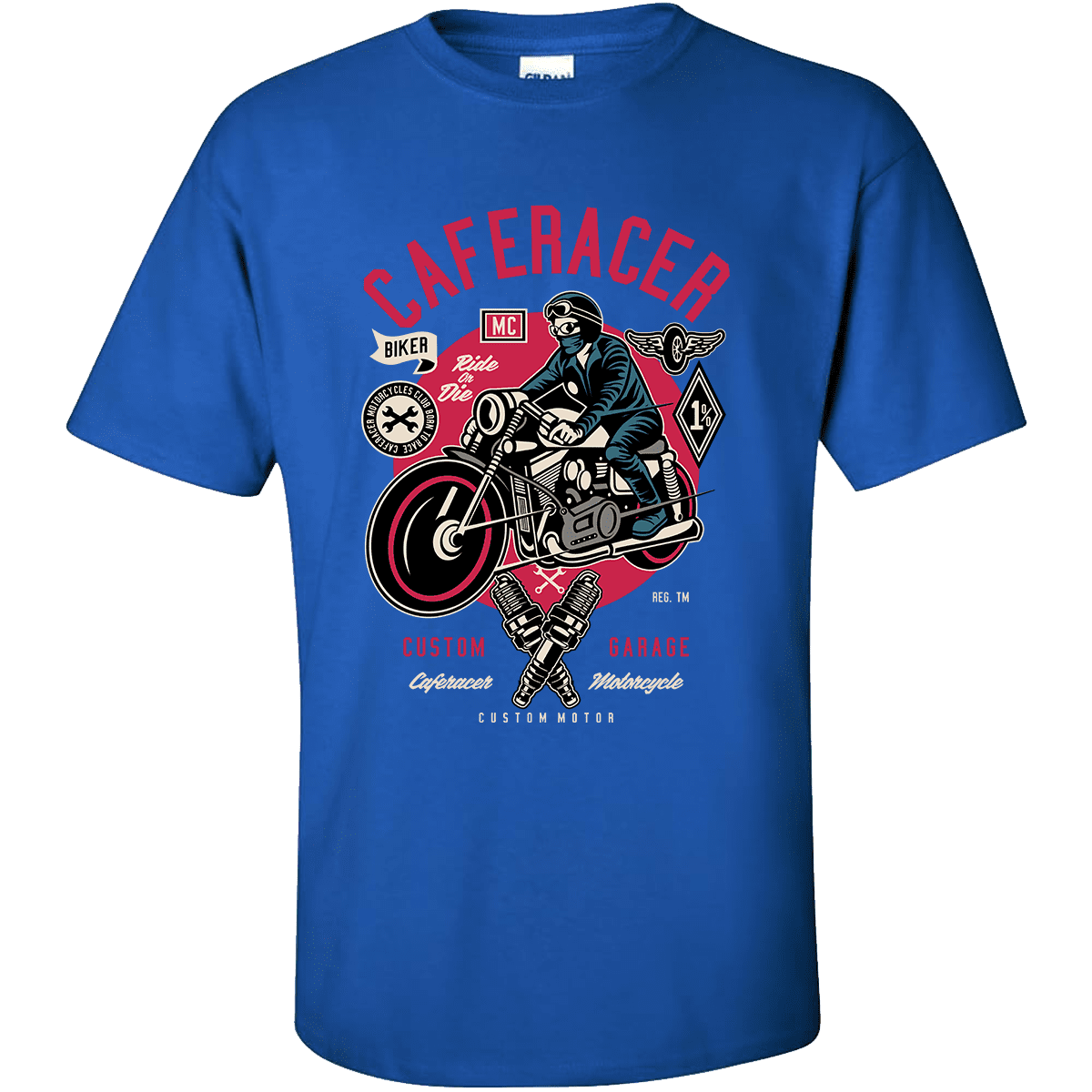 Unisex T-Shirt Caferacer Biker