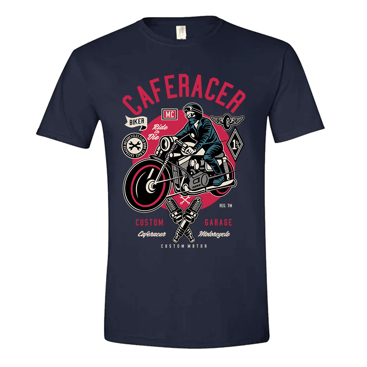 Unisex T-Shirt Caferacer Biker