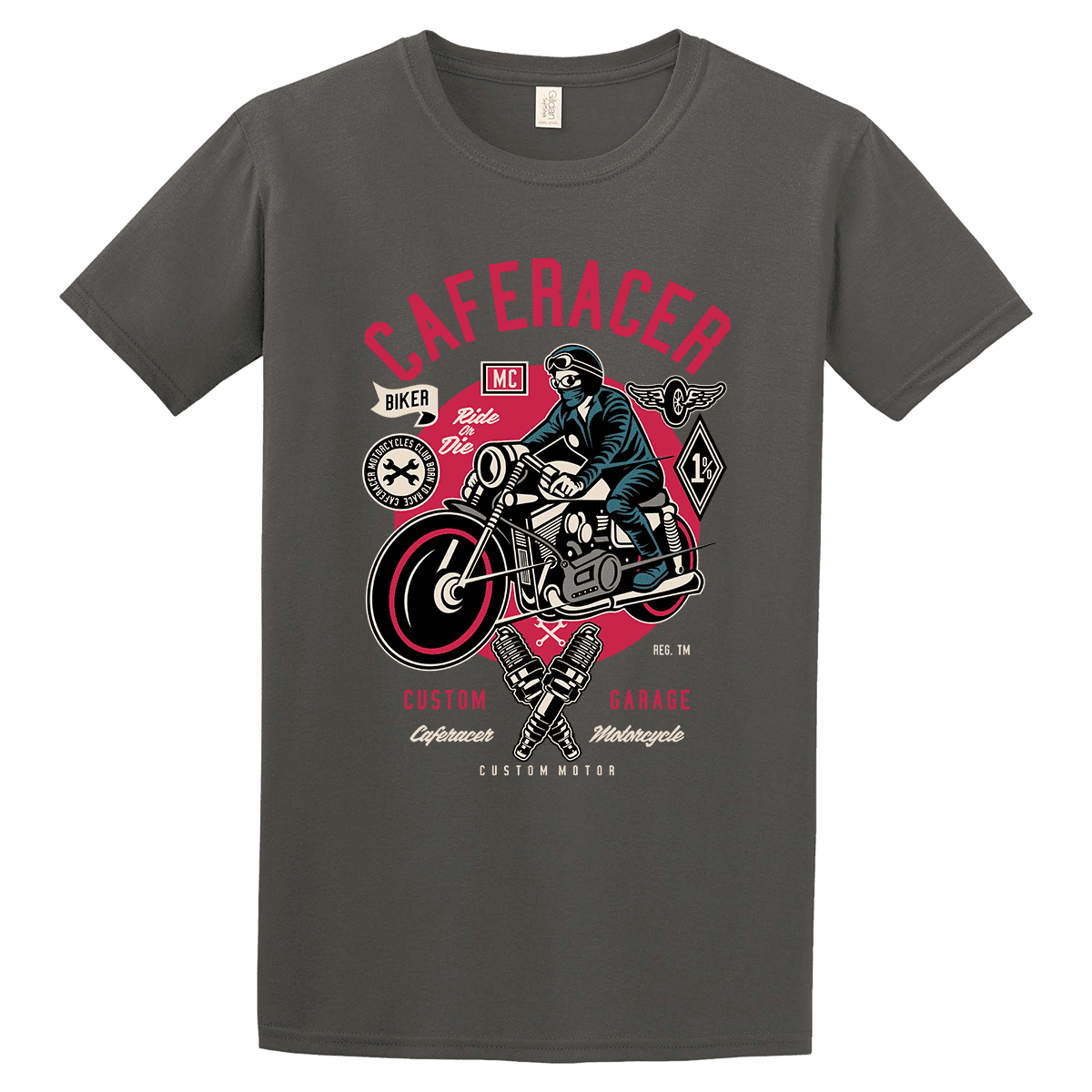 Unisex T-Shirt Caferacer Biker