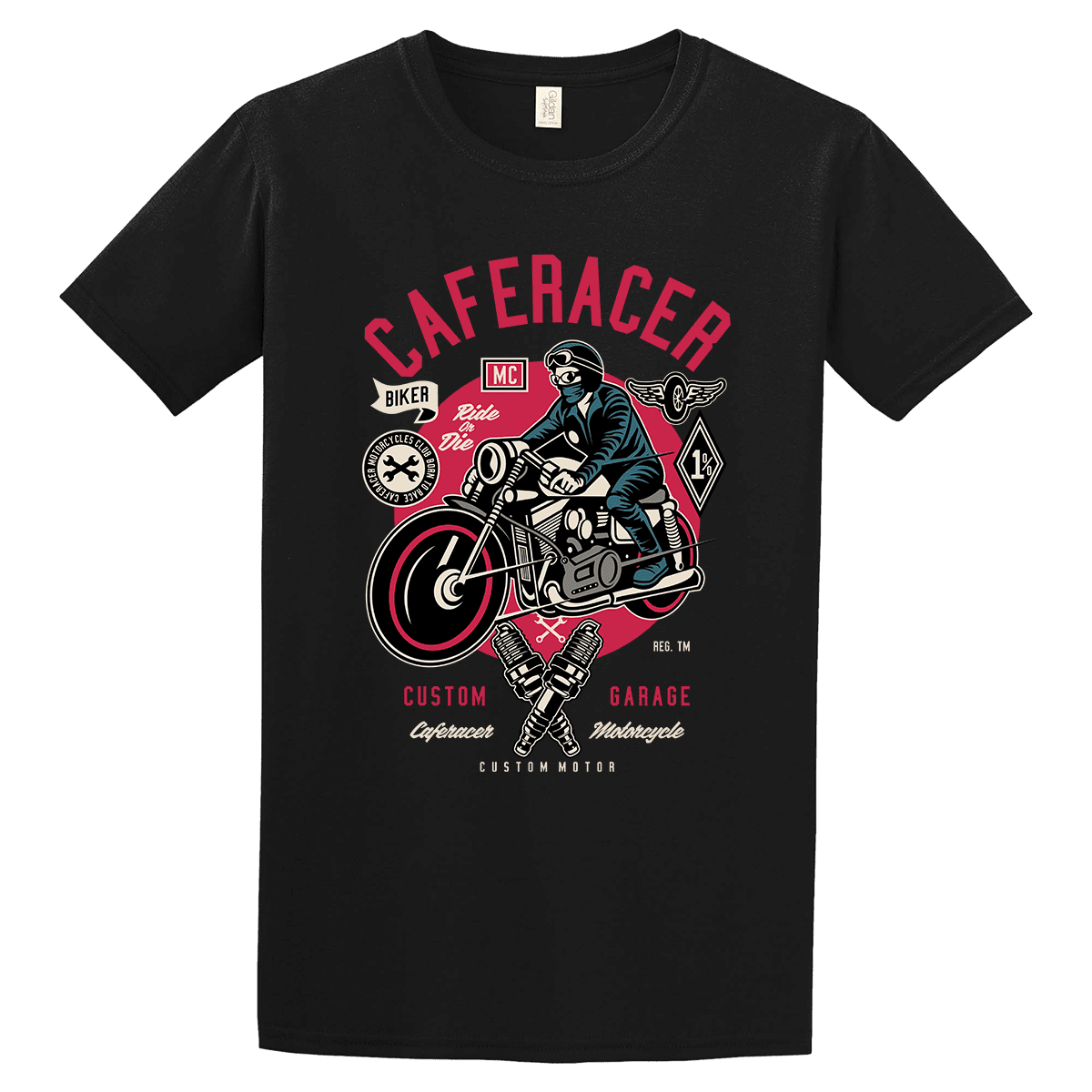Unisex T-Shirt Caferacer Biker