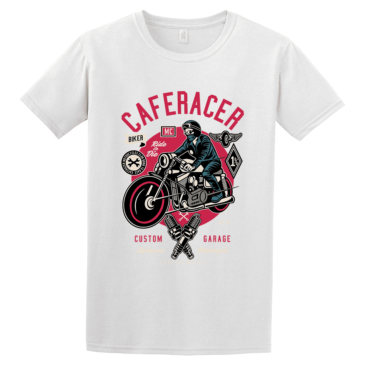 Unisex T-Shirt Caferacer Biker