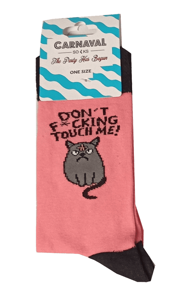 CARNAVAL SOCKS Κάλτσες Dont F*ing touch me !