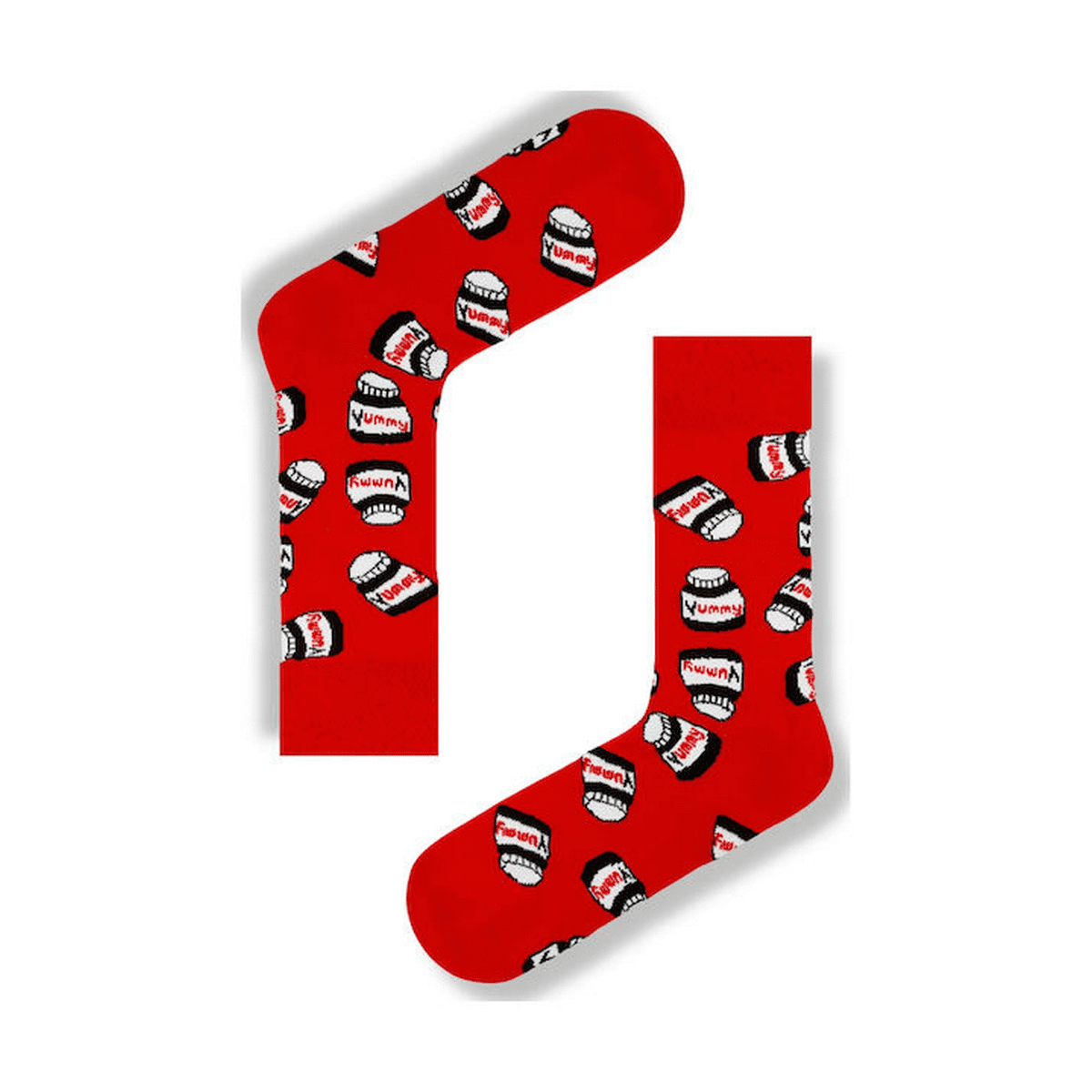 Unisex κάλτσες Yummy κόκκινες φωτογραφία