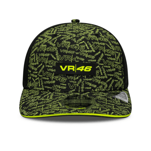 VR46 All Over Print Black 9SEVENTY Stretch Snap Cap - Image 3