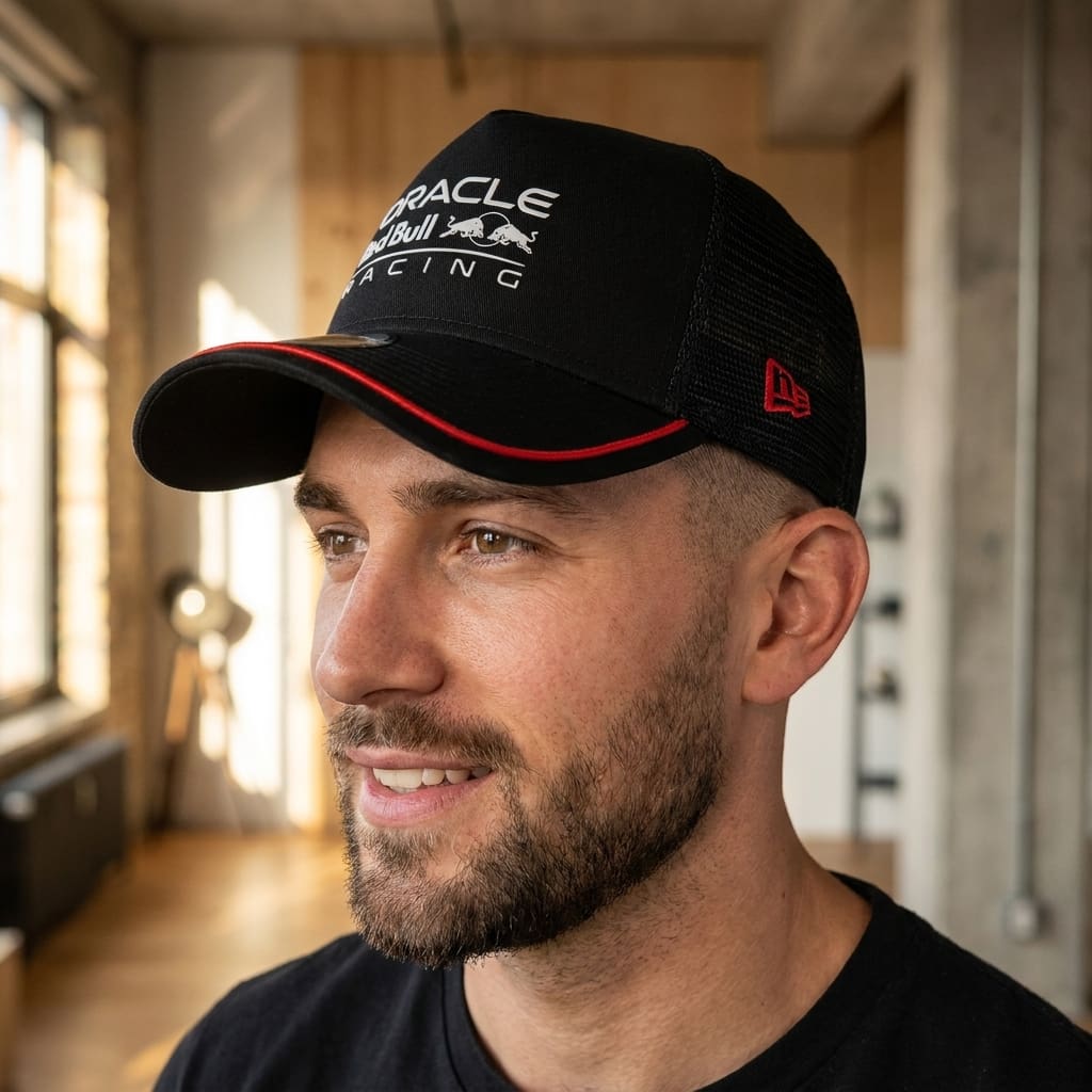 2026 Red Bull Racing Patch Black 9FORTY A-Frame Trucker Cap - Image 2